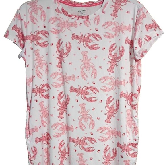 Joyspun Women's Sleep Shirt S/M Lobster Print - Picture 1 of 4
